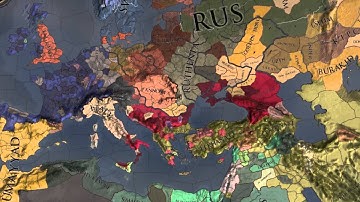 The CK2 and EU4 Thousand Year Timelapse (769-1821) With Charlemagne and Art of War