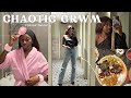 A chaotic date night get ready with me  hair makeupoutfit irresistible me hair