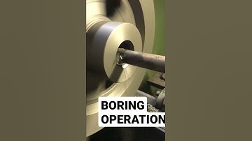 Boring Operation Perform By CNC Lathe Machine 😲😲😲😯
