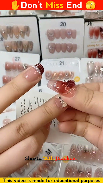 Very nice ☺️ Nail Sticker Art 🎭 #bollywood #nailart #shorts #naildecoration