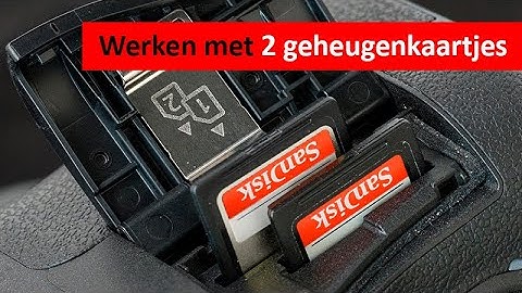 EOS R6 EOS R5 | Instellen twee geheugenkaartjes (Dutch)