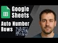 Auto-Number Rows in Google Sheets (2025 Guide)