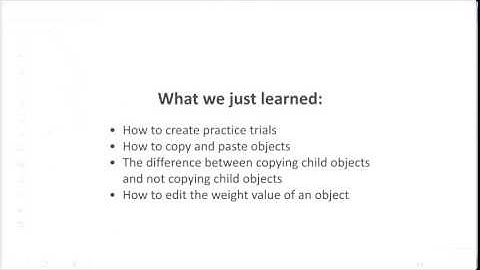 E-Prime 2.0 Intermediate Webinar - Part 2