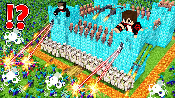 ماين كرافت : حماية قلعة الدايموند من هجوم جيش الوحوش العمالقة !!؟ 🔥😱
