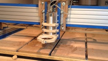 CNC Huanyang VFD spindle test