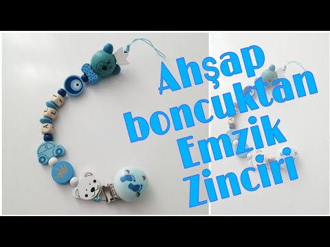 Ahşap Boncuktan Emzik Zinciri Yapılışı