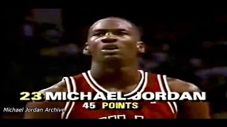 Michael Jordan 47 Points Vs Utah Jazz Crazy Dunks On 7 Footers & Sick Blocks