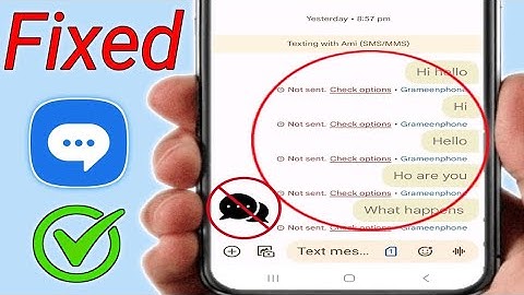 How to fix message not send android error | Not Sending Check Option Problem |Fix sms sending failed
