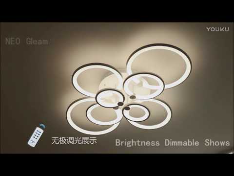 LED люстра из колец с алиэкспресс. Кольцевая лед люстра с алиэкспресс