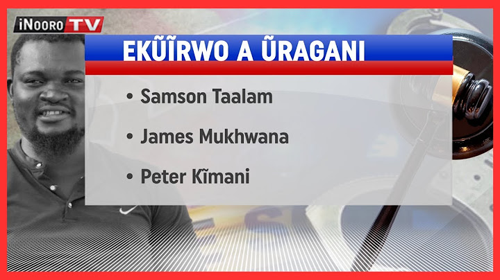 Mũtongoria wa thitango cia mũingĩ kũhĩtũkia andũ 6 mahingũrĩrwo thitango cia kũraga Albert Ojwang