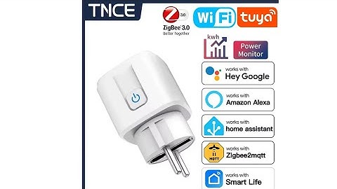 TNCE TUYA Smart Plug WiFi or Zigbee3.0 Socket EU 16A/20A Power Monitor Timing Function Voice 