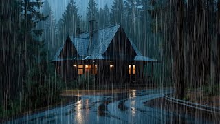 Overcome Stress to Sleep Instantly with Heavy Rain & Paramount Thunder Sounds on a Tin Roof at Night