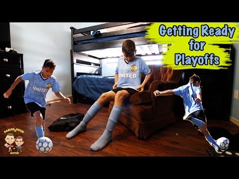 Getting Ready For Soccer Playoffs (United Vs Warriors)
