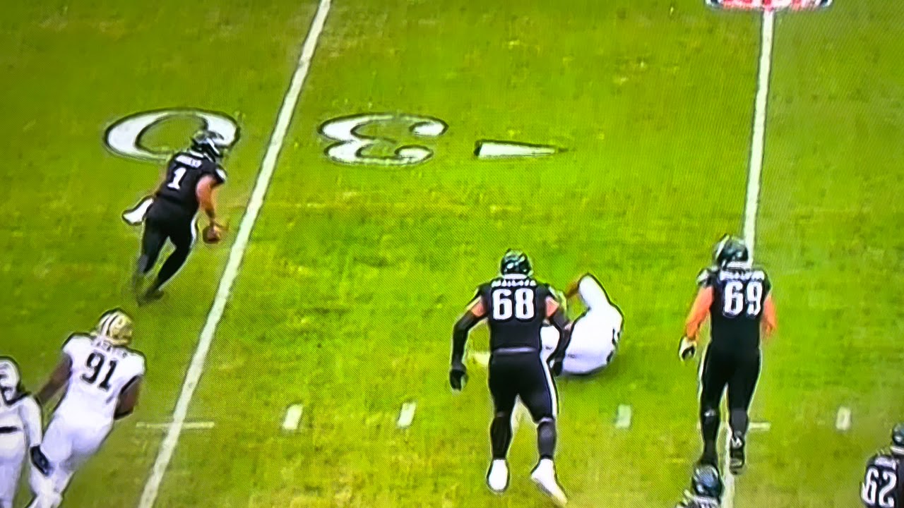 Jordan Mailata pancakes Cameron Jordan with 1 hand YouTube