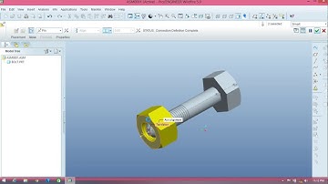 How to design and assemble Nut-Bolt in Pro-E wildfire 5.0