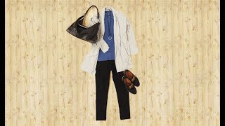 季節の変り目におすすめ！カーデと無地Tで作る休日コーデ