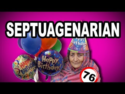 👴 Learn English Words - SEPTUAGENARIAN - Meaning, Vocabulary with Pictures and Examples