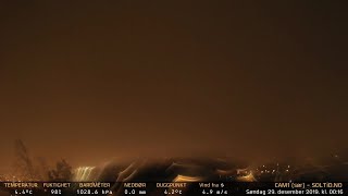 Timelapse Cam 1 - Natt til 29. desember 2019