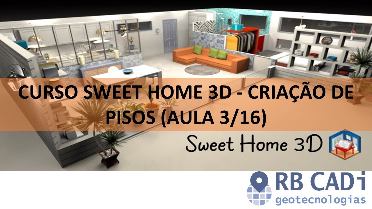 Curso Sweet Home 3D - Criação de pisos (Aula 3/16)