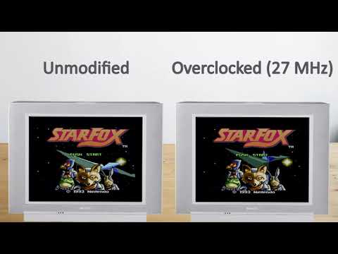 SNES StarFox Overclock Comparison (27 MHz)