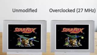 SNES StarFox Overclock Comparison (27 MHz)