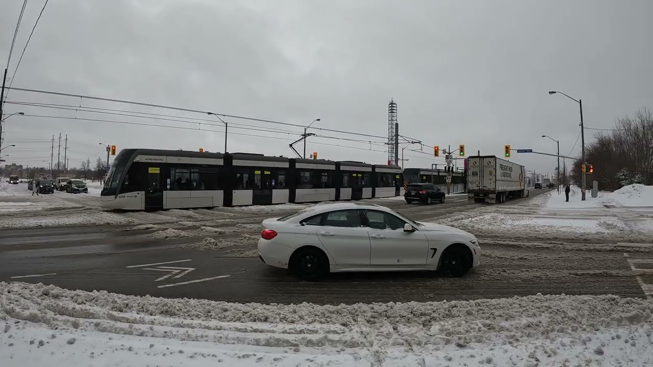 4K Eglinton LRT Snowstorm Compilation Feb 18 2026