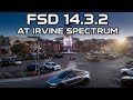 TESLA FSD 14.3.2 AT IRVINE SPECTRUM CENTER!