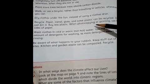 Task July 2020 Class 5 SST Chapter 2 Topic Ways to reduce the effect of climate change