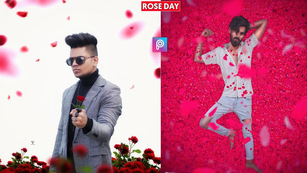 PicsArt Rose Day Photo Editing Tutorial in Picsart Step by Step in - VID EDITZZZZ