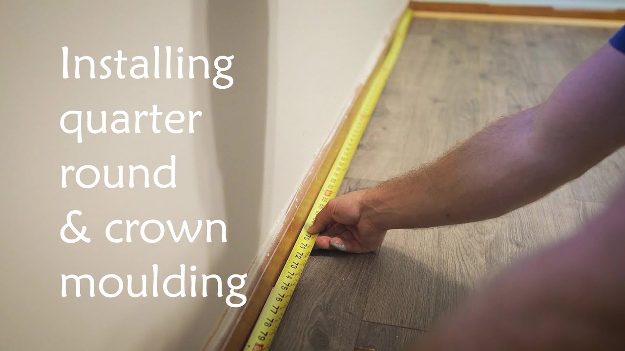 Bedroom Remodel Installing Quarter Round and Crown Moulding YouTube