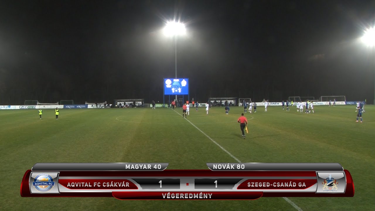 Merkantil Bank NBII 2025/2026, 15. forduló: Aqvital FC Csákvár - Szeged-Csanád Grosics Akadémia 1-1