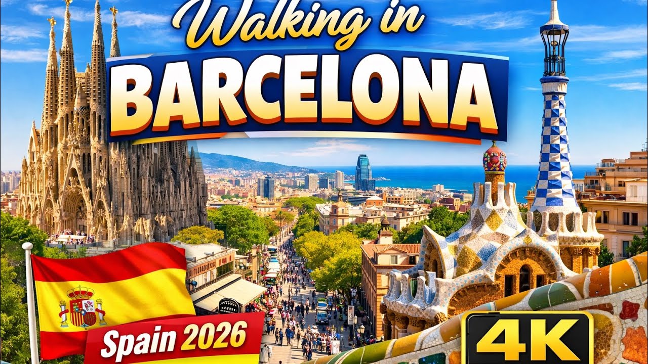 Walking Barcelona Streets at Night 🌙 | Ambient City Walk 4K