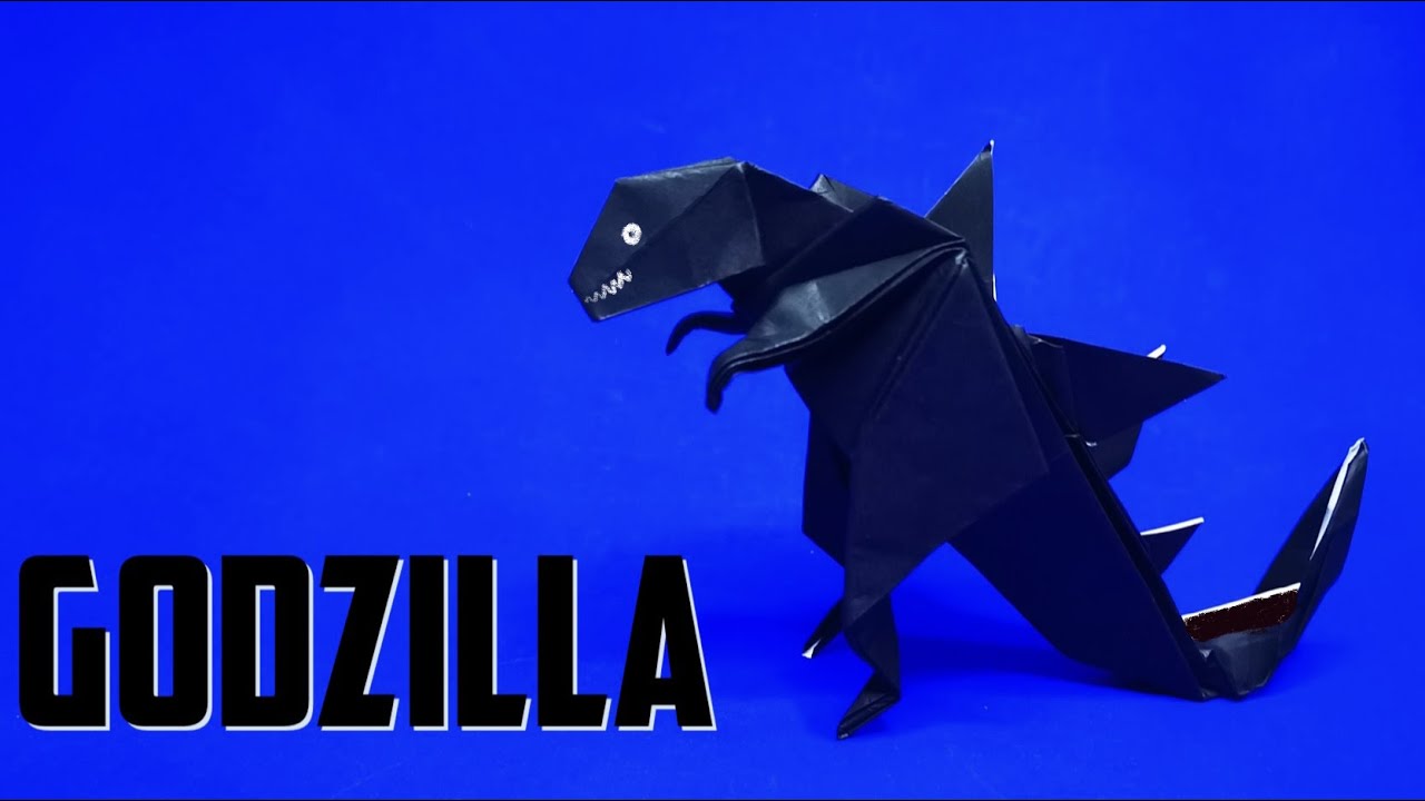 Tutorial godzilla origami step by step Godzilla VS Kong YouTube