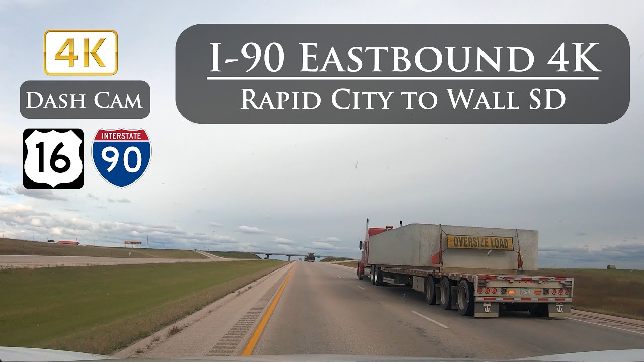 4K Ultra HD Dash Cam US 16: Rapid City to Wall South Dakota - YouTube