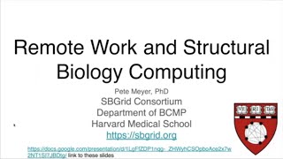 Remote work and structural biology computing