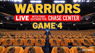 LIVE with Warriors fans at the Chase Center before Game 4!