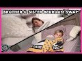 BROTHER & SISTER OVERNIGHT BEDROOM SWAP!