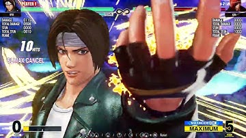 KOF XV Kyo Kusanagi 851 Dmg Corner Combo (Orochinagi Loop, No Blue Raw Max)