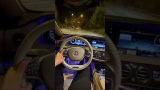 Araba Snap Mercedes S- Cl Gece Yolculuk Uzun Yol Snap Hi̇kaye