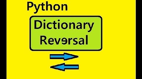 Python Reverse Dictionary Order