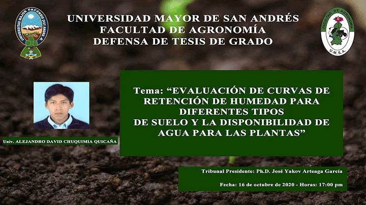 Defensa de Tesis - Postulante: ALEJANDRO DAVID CHU...