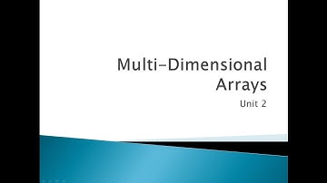 C# Multi-Dimensional Array