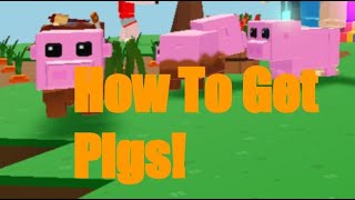 How To Get Pigs New Update Roblox Islands Skyblock Youtube - riderkoo roblox skin 2021