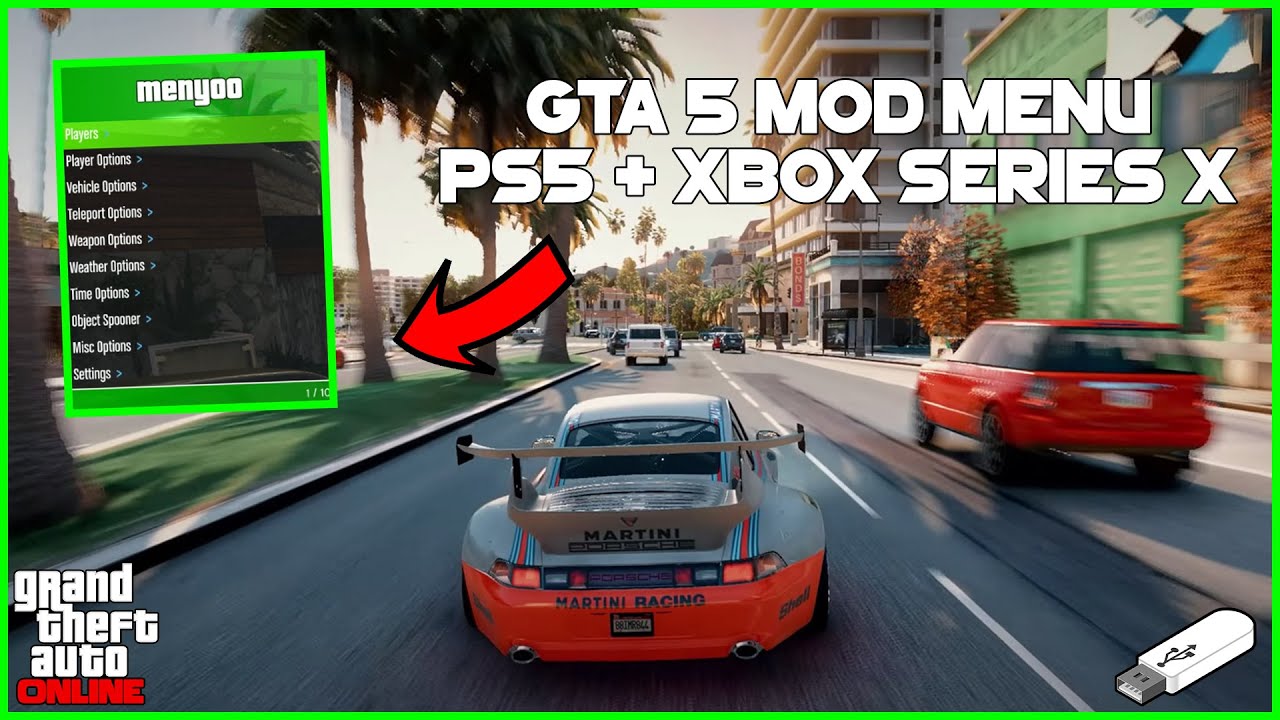 fjer skolde Tag telefonen GTA 5: How To Install USB Mod Menu On ALL CONSOLES!!! (No Jailbreak!) | NEW  2021! - YouTube