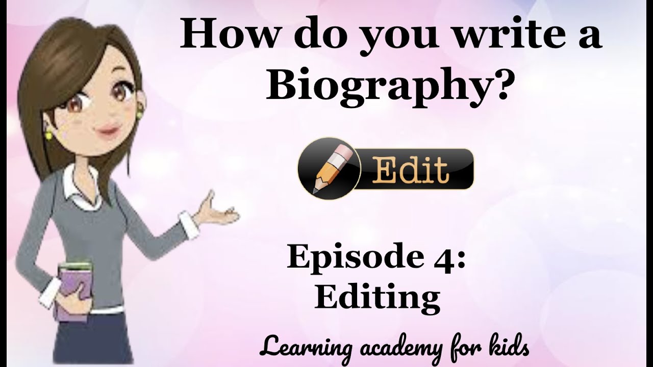 how to write a biography youtube