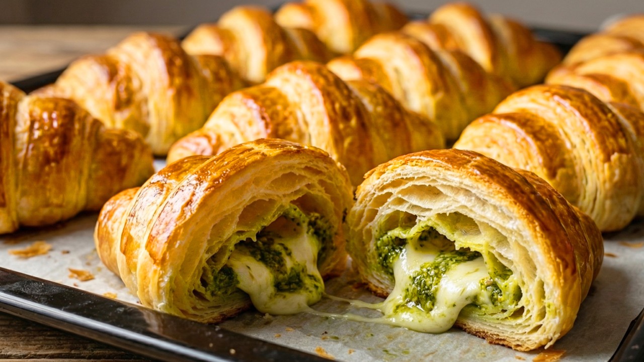 Никаких складок! Самый простой способ приготовления круассанов, который вы когда-либо видели!