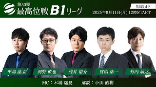 【麻雀】第50期最高位戦B1リーグ 第8節 d卓