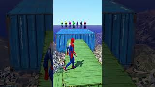 GTA 5 Ragdolls Spiderman Compilation (Euphoria Physics, Fails, Jumps, Funny Moments)#shorts #viral