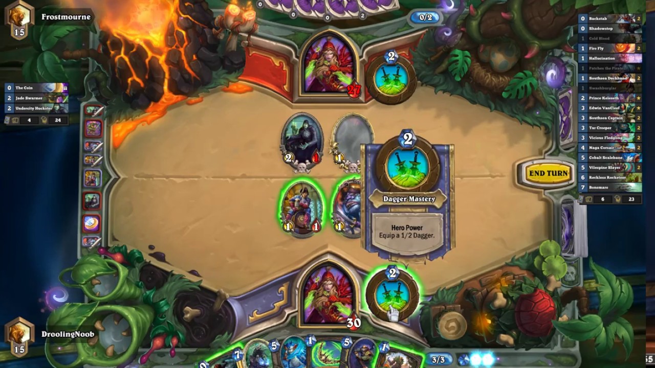 DroolingNoob Tempo Rogue vs weird Rogue deck SHADOWSTEPS ARE CRAZY