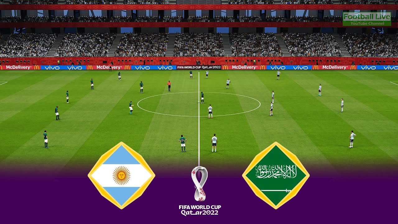 eFootball21 Argentina vs Saudi Arabia • World Cup 2022 Qatar • Realistic Gameplay PES